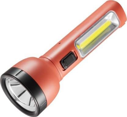 DP 9165 (RECHARGEABLE LED TORCH) With Built-in Emergency light, 15W Torch + 15W Emergency Light Torch