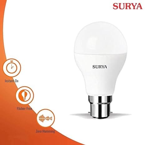 Surya 10W B22 LED Cool Day Light Lamp