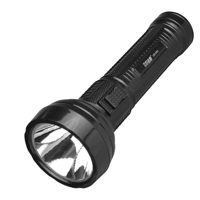 DP 9002 LED Rechargeable Plastic Torch Flashlight Portable Spotlight