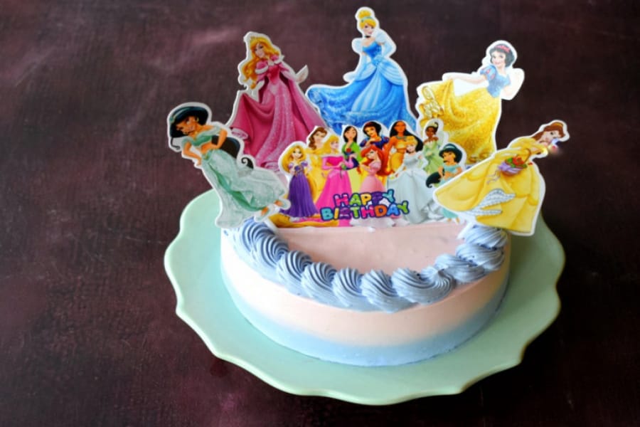 Disney Princess Crown Theme Cake 1 Kg