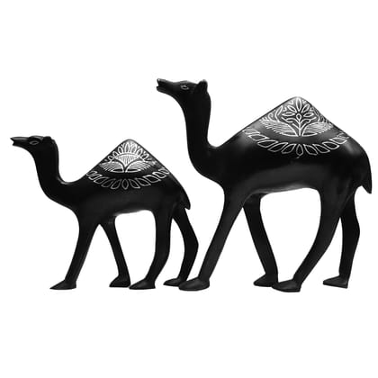 Bidri Work Camel Big And Small Pair (1TMTDCOKA08513)