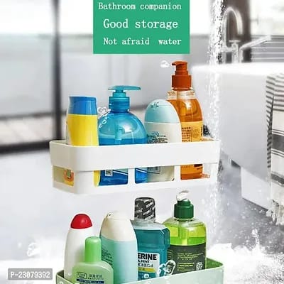 ABS PLASTIC SHOWER CORNER CADDY BASKET SHELF RACK