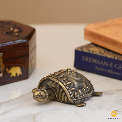 Tortoise | Dhokra Brass Art | Best For attracting abundance | Coshal | CD10