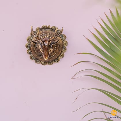 Deer Head | Dhokra Brass Decor | Bastar Dhokra Art | Room Decor | Wall art for Living Room| Coshal | CD22