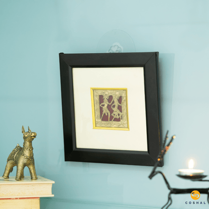 Wall Frame | Dhokra Brass Art | Best for wall decor | Coshal | CD32
