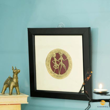 Wall Frame | Dhokra Brass Art | Best for wall decor | Coshal | CD36