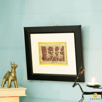 Wall Frame | Dhokra Brass Art | Best for wall decor | Coshal | CD38