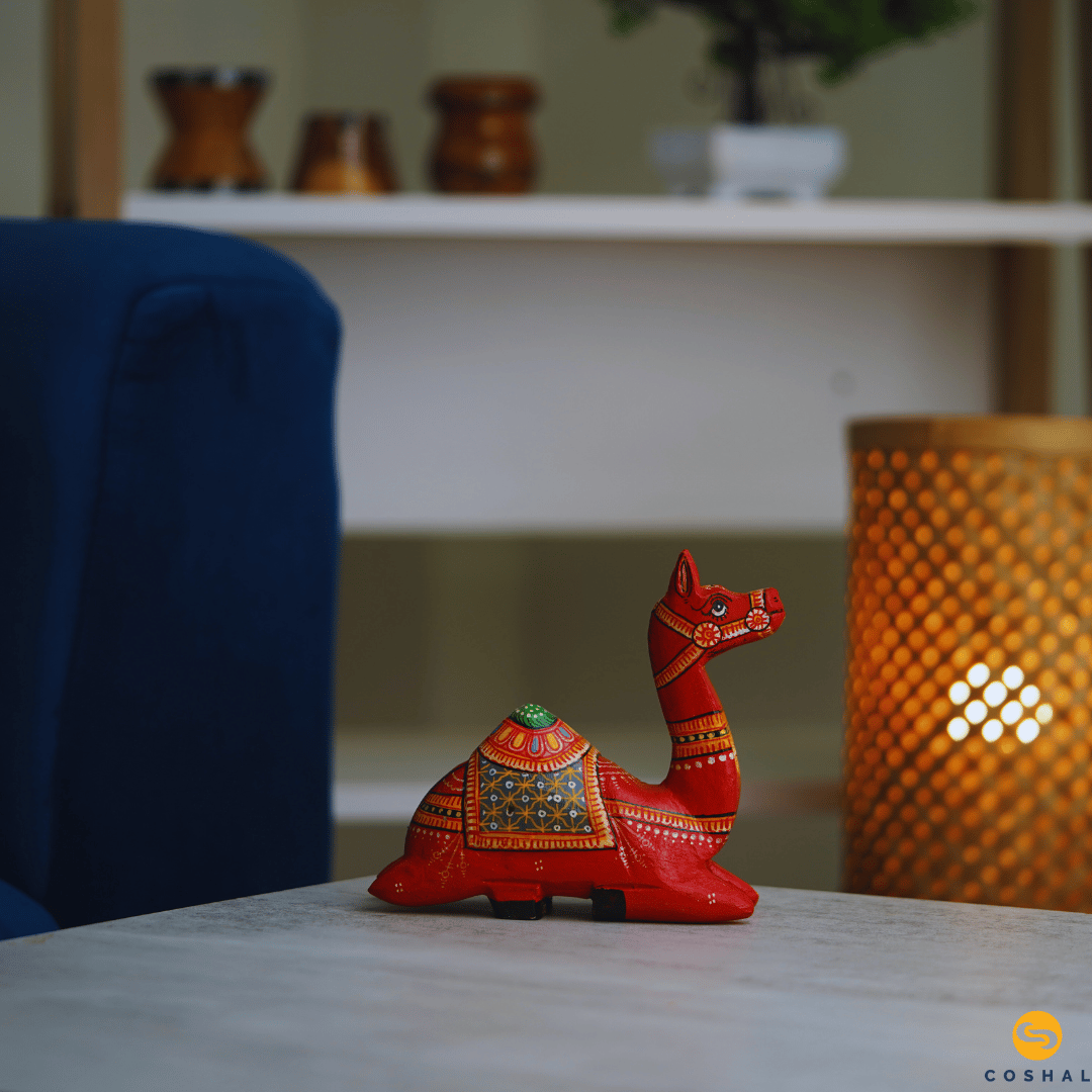 Sitting Camel | Red | Best for table decor | Coshal | OD12