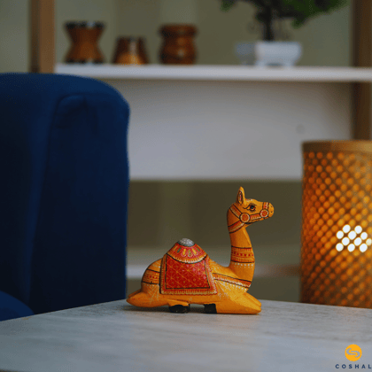 Sitting Camel | Yellow | Best for table decor | Coshal | OD13