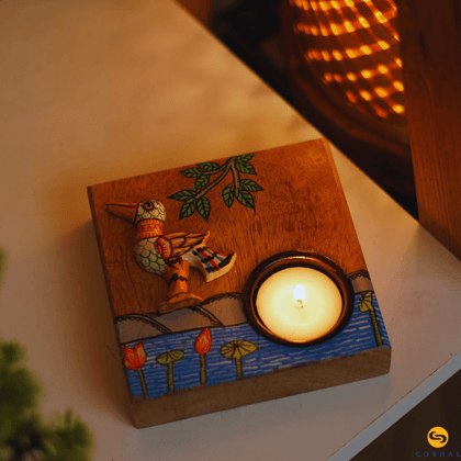 Tea-light holder | Pattachitra | Best for table decor | Coshal |OD64