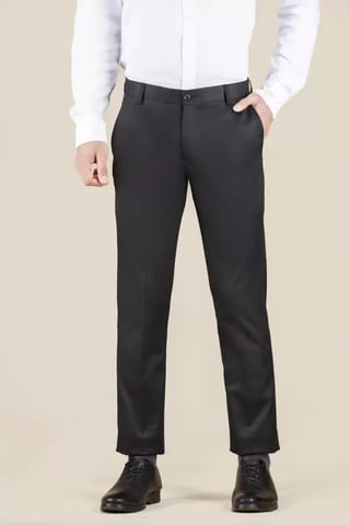 Buy Peter England Men Solid Slim Fit Formal Trouser - Black Online at Low  Prices in India - Paytmmall.com