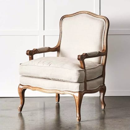 French Arm Chair Natural