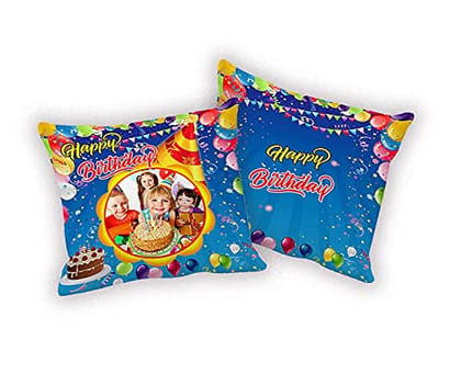 yogdots Birthday Gift Photo Print Cushion 15x15