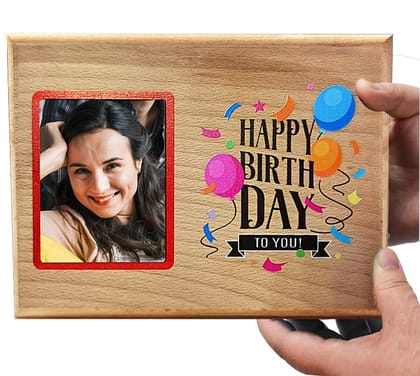 Achchha Gift Personalized Birthday gift Wooden Photo Frame Gift for Birthday - eco friendly zero plastic gift