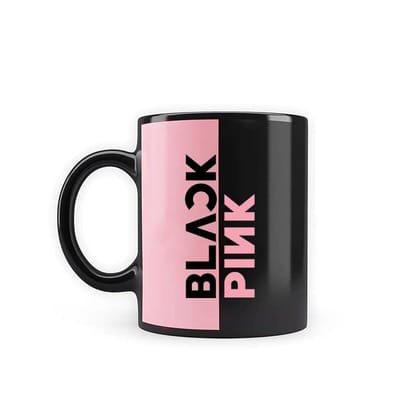 Achchha Gift Black-Pink Print Coffee Mug for Black Pink Fans and Gift