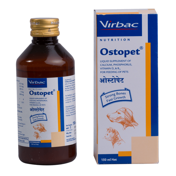 OSTOPET® is a liquid supplement aiding bone-health and growth in pets