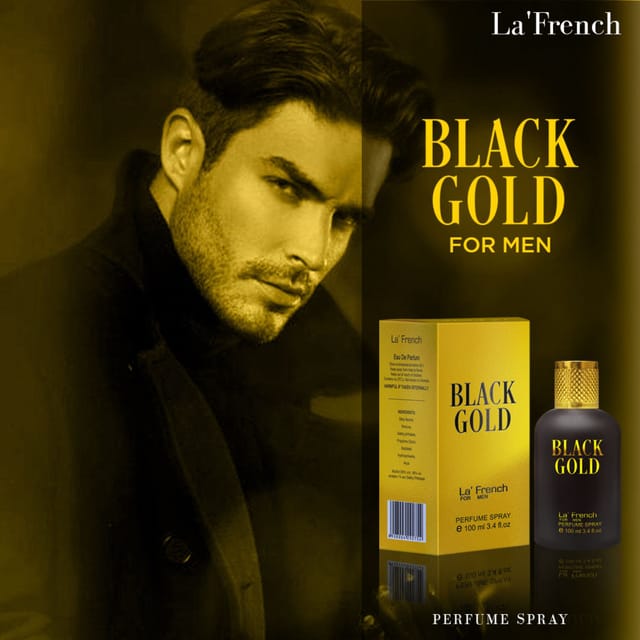 Gold best sale black perfume