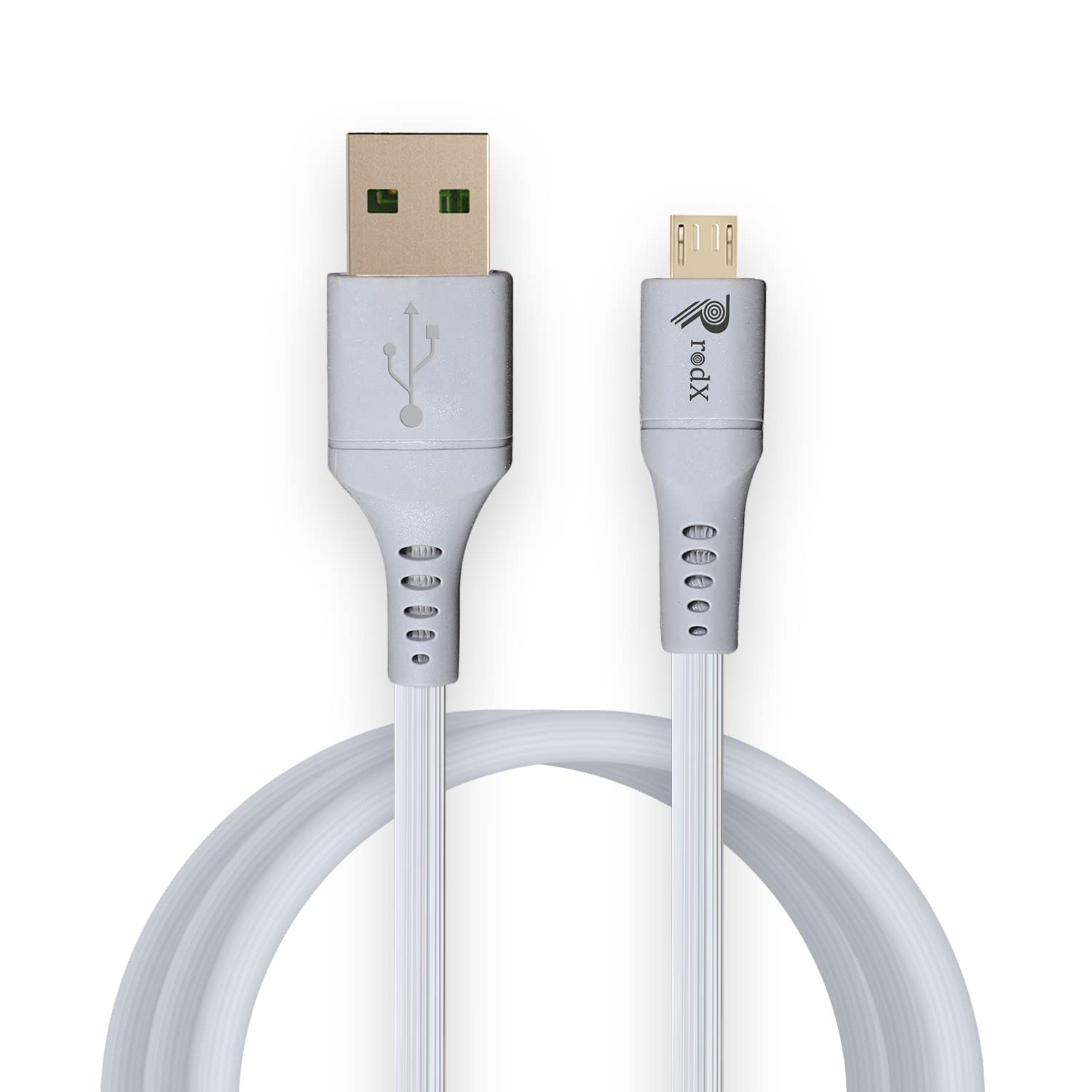 rodX 4A Micro USB Rapid Charging  Cable.Tangle Free Tinned Copper 4 Core Gear TPE Cable With 480 Mbps Data transmission 4 Feet, 1.2M Long