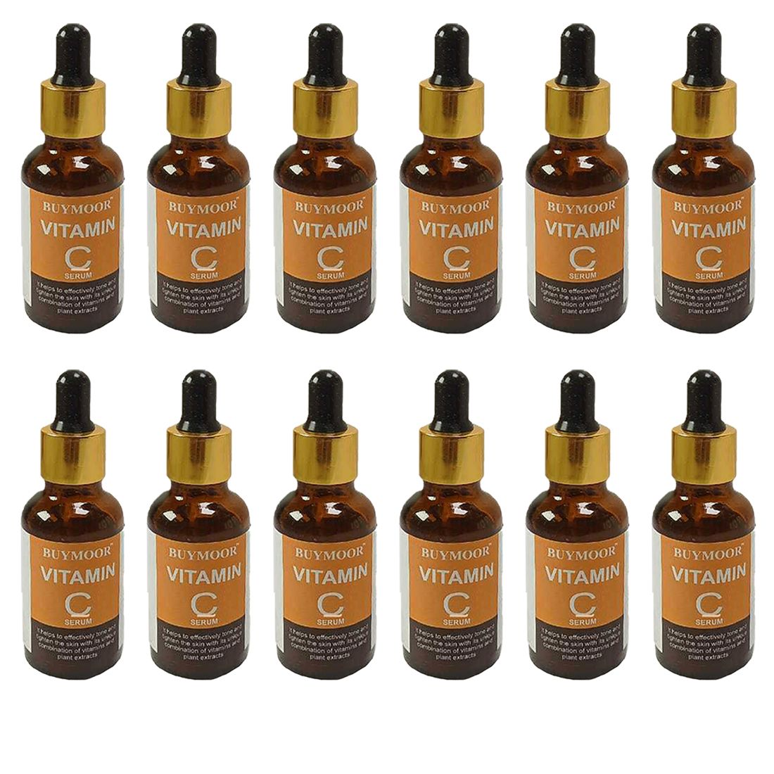 BUYMOOR Vitamin C Face Serum for Glowing Skin | Highly Stable & Effective Skin Brightening Vit C Serum For Women & Men 360 ml (Pack Of 12)