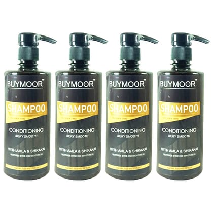 BUYMOOR Shampoo Nourishes Repair Smooth & Shine For Long and Lifeless Hair Dream Lengths for Men Women 500 ML (Pack of 4).