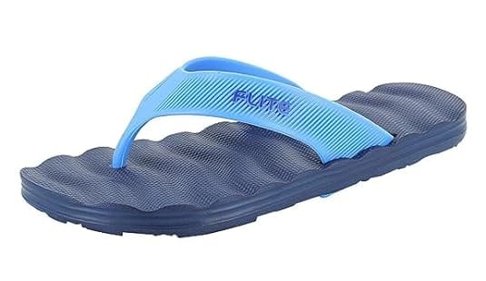 Men blue slippers hot sale