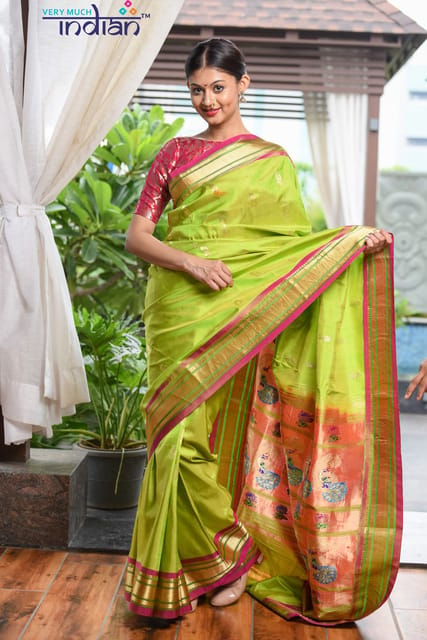 Paithani Saree – Bahuji - Online Fashion & Lifestyle Store