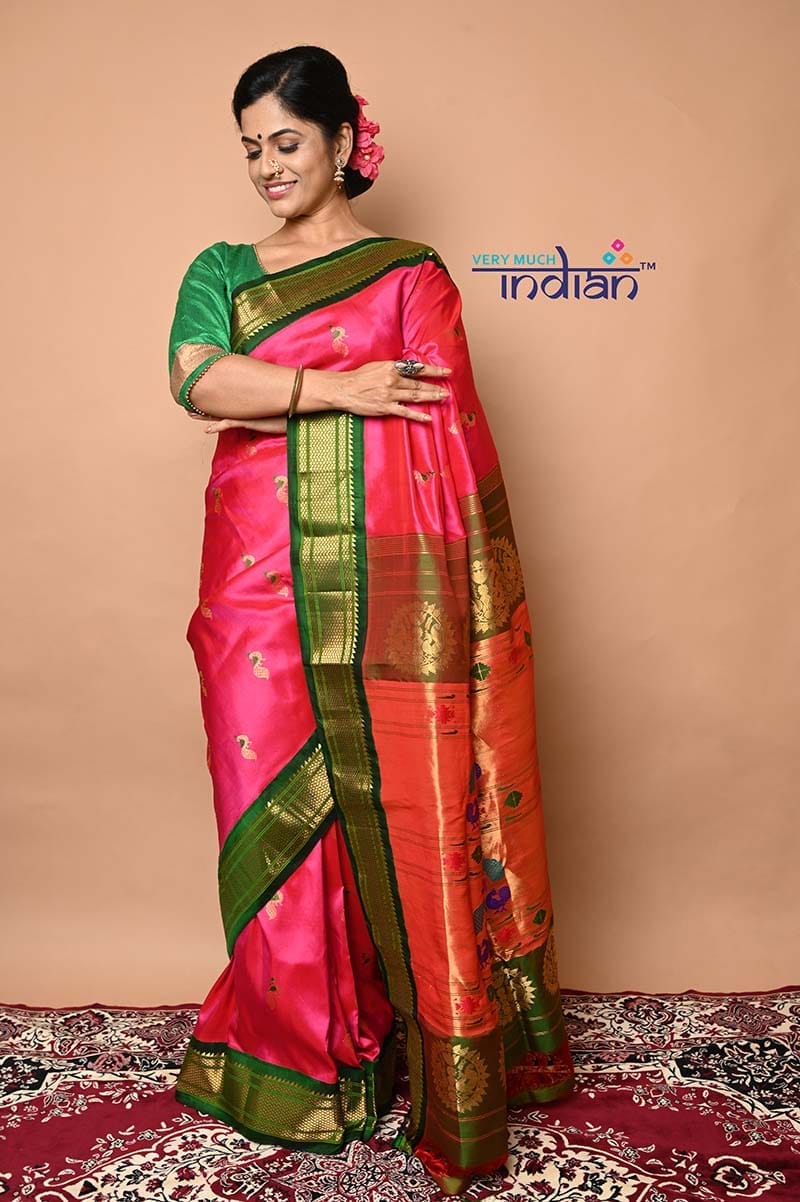 Vidhate Paithani And Silk Sarees - Maharani Paithani Sarees 😍 | Pure Silk  | ₹10500 Order Now On WhatsApp - +919561369638 #paithani #paithanisaree  #paithanilove #saree #handloom #handwoventextiles #sareelove #paithanisaree  #paithanilove #reels ...