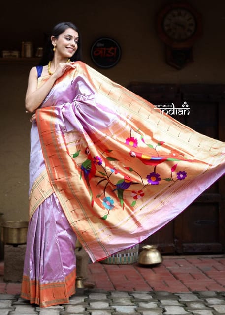 Morni Double Muniya Paithani Saree NB40 M – Shankari Paithani