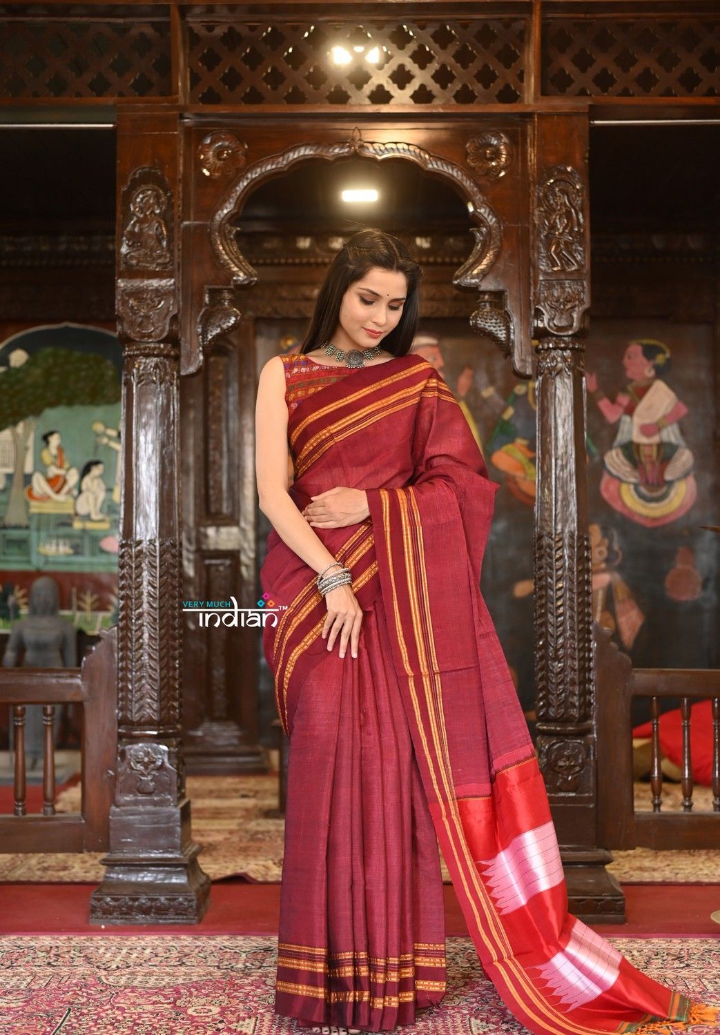 SRS BRAND Plain Pure Silk Ilkal Saree, Dry clean at best price in Bengaluru  | ID: 24647840873