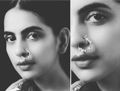 American Diamond Nose Ring for Women | Bridal Nath for Weddings & Festivals