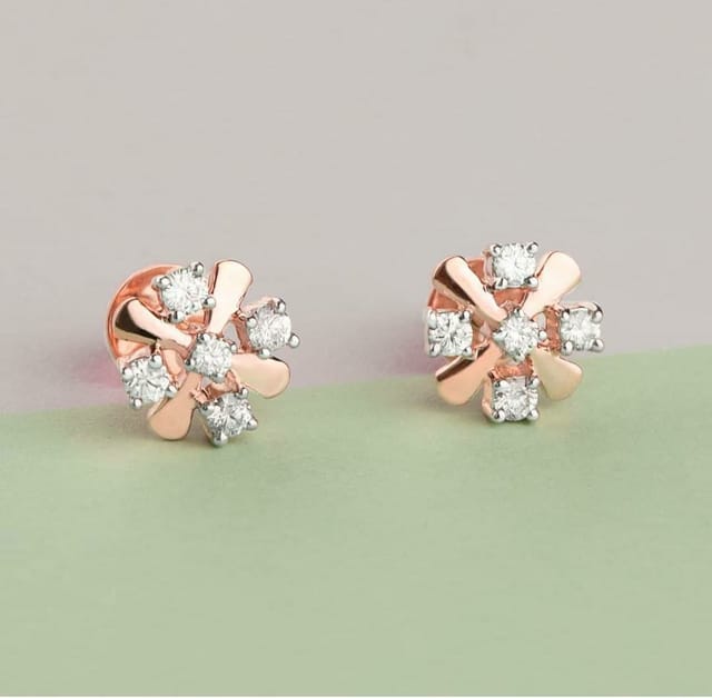 Round American Diamond Stud Earring – Abdesignsjewellery