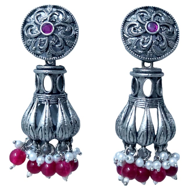 Tribal Earrings- Silver Fashionable Indian Earrings