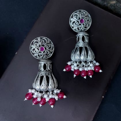 Tribal Earrings- Silver Fashionable Indian Earrings