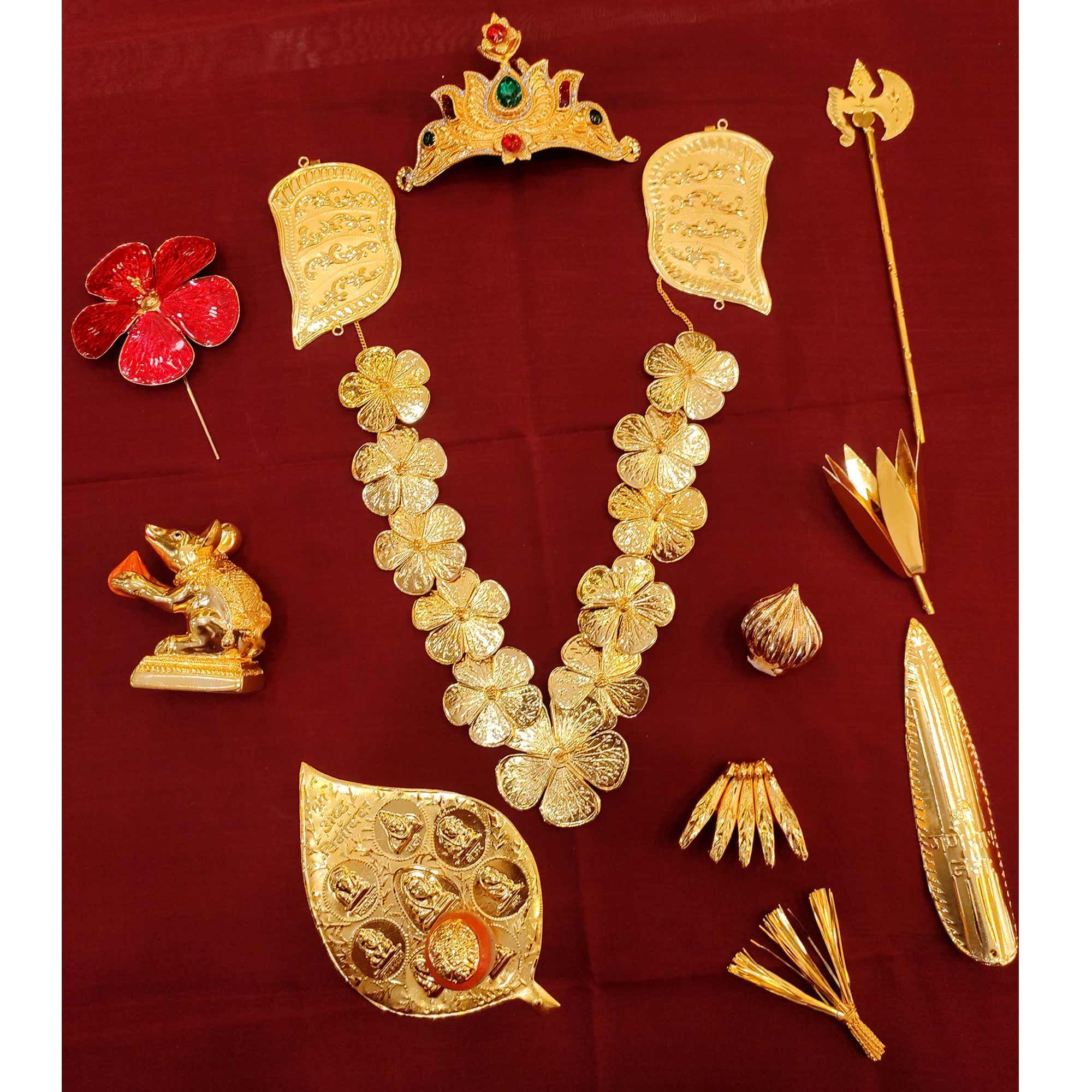 Hayagi Authentic Ganesh Jewellery Combo Set For Ganesh