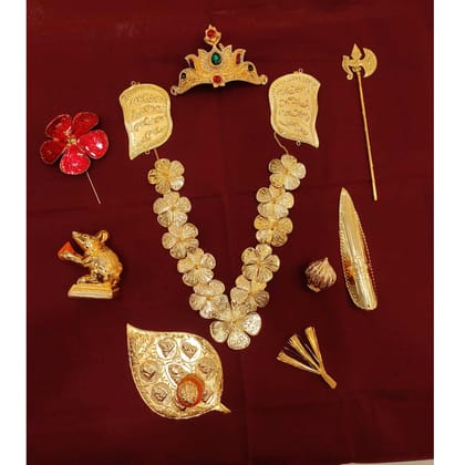 Hayagi Cultured Ganesh/ Ganpati Accessories Jewellery Combo