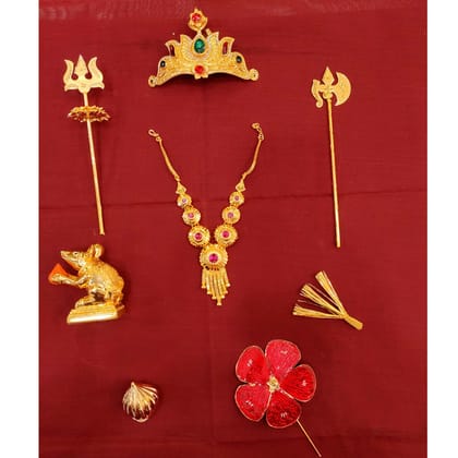 Hayagi Online Ganesh Jewellery Combo for Ganesh Murti/ Idol