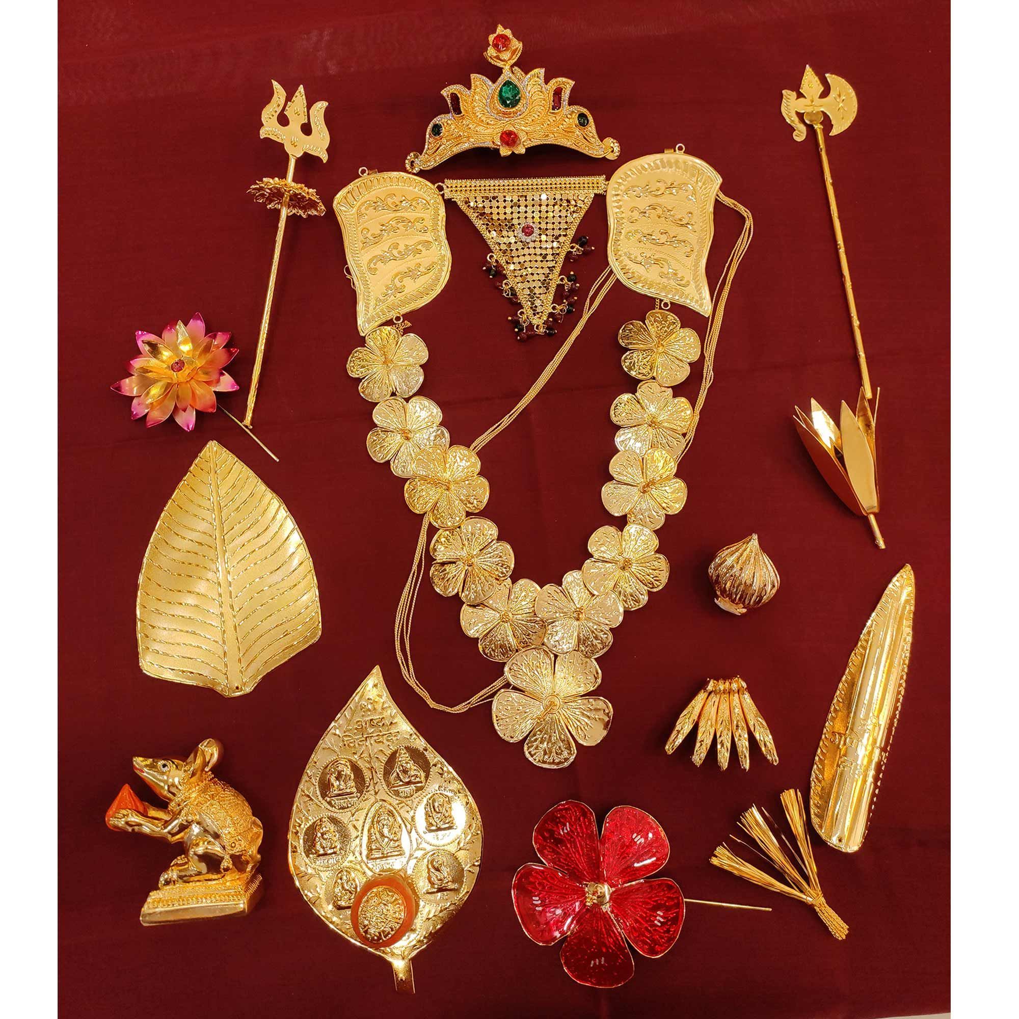 Hayagi  Artificial Jewellery Combo Set for Ganpati Idols