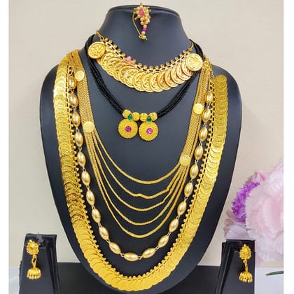 Traditional Gauri Festive Jewellery Combo Set