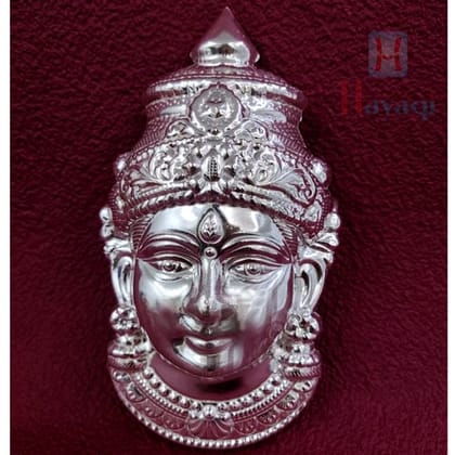 Hayagi Silver Plated Laxmi Mukut, Devi Mukhota Online