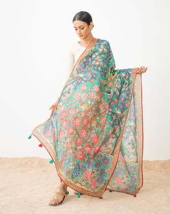 Digital Print Muslin Dupatta