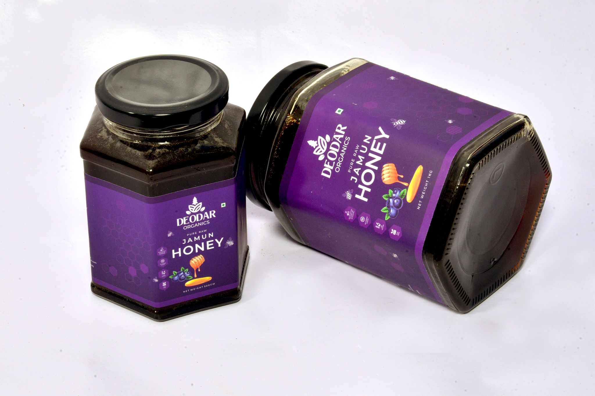 Deodar organics' 100% Pure | Raw Jamun  Honey - No Additives Or Preservatives | Unheated | Unprocessed | (500 GM)