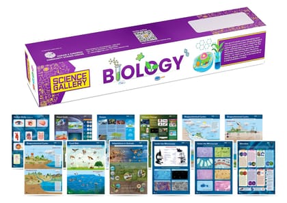 Science Gallery - Biology Charts (Set of 12 Charts - 18" x 25")