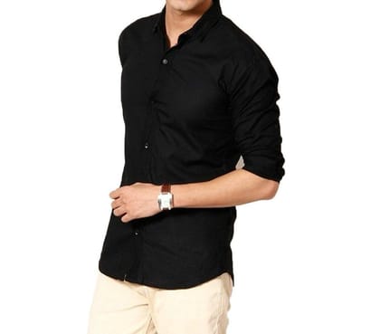 BLack plain shirt