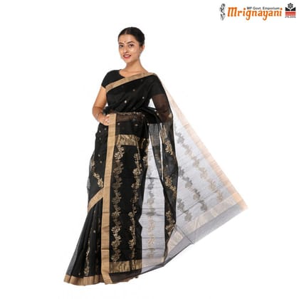 HANDLOOM CHANDERI SILK SAREE WITH BLOUSE (SKU - 1SC203170222, SAREE - 1024)