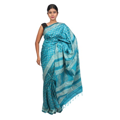 HANDLOOM KOSA SAREE WITH BLOUSE (SKU - 3H0212120422 SAREE- 222)