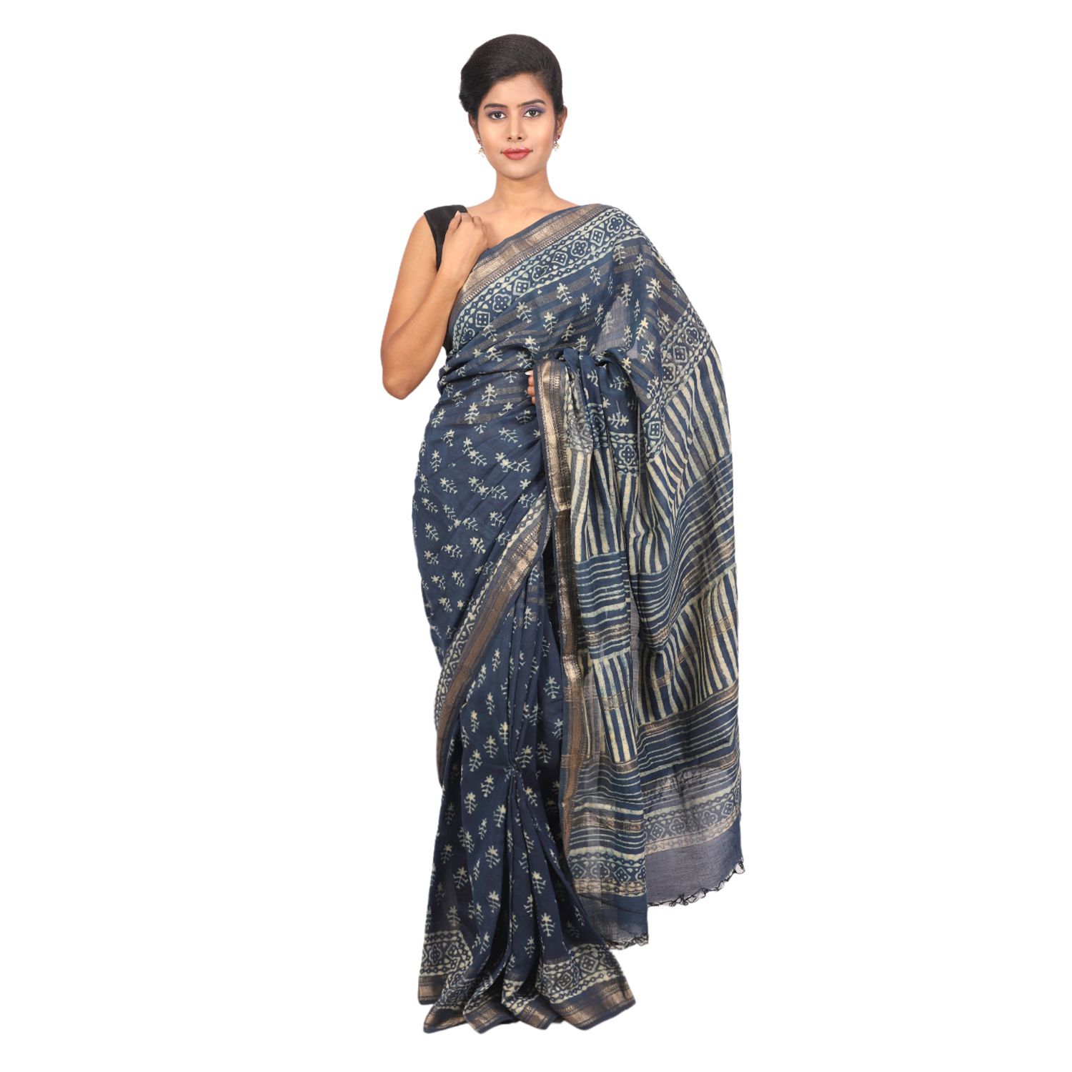 HANDLOOM KOSA SAREE WITH BLOUSE (SKU - 1STV02131019 SAREE- 176)