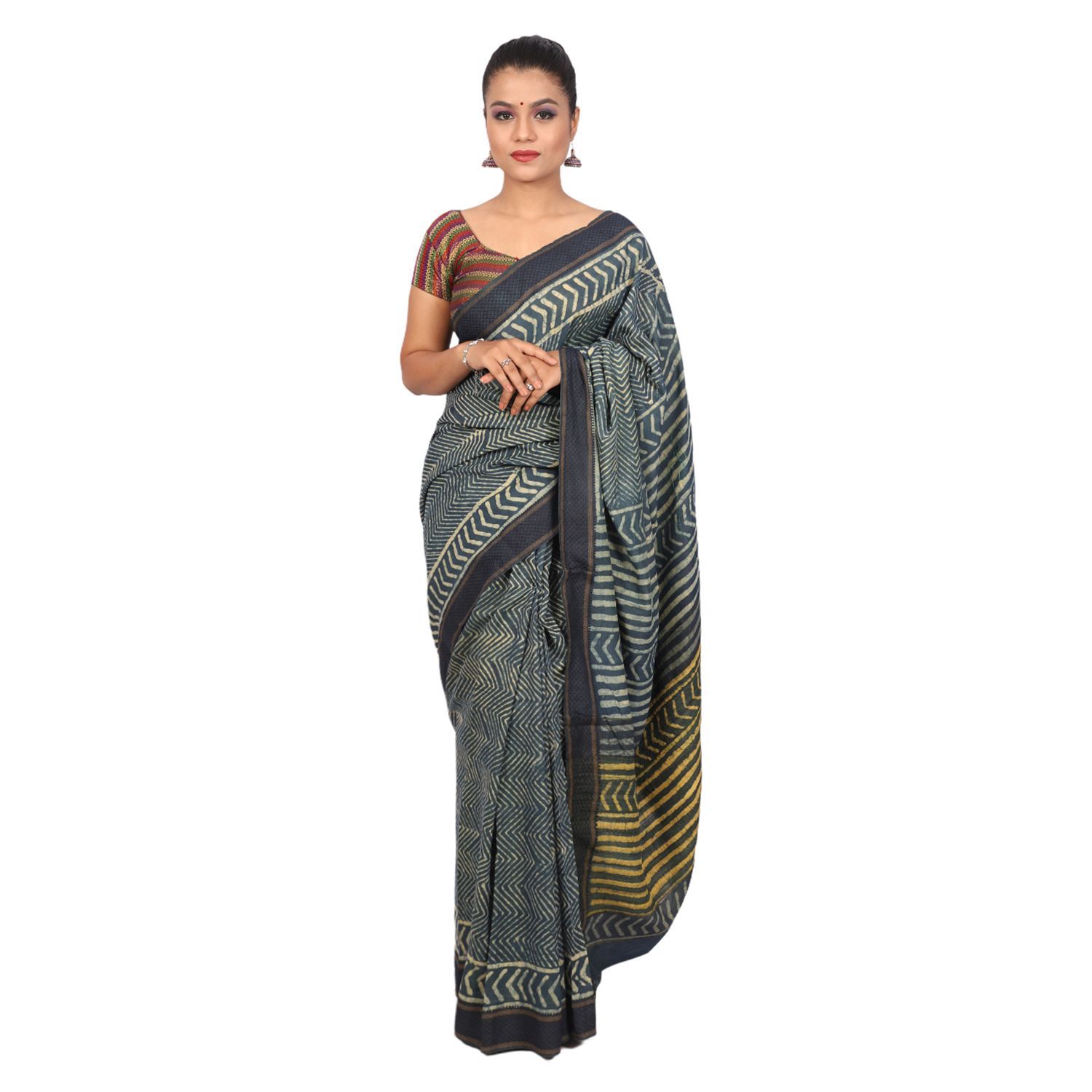 HANDLOOM KOSA SAREE WITH BLOUSE (SKU - 1ST501251219 SAREE- 175)