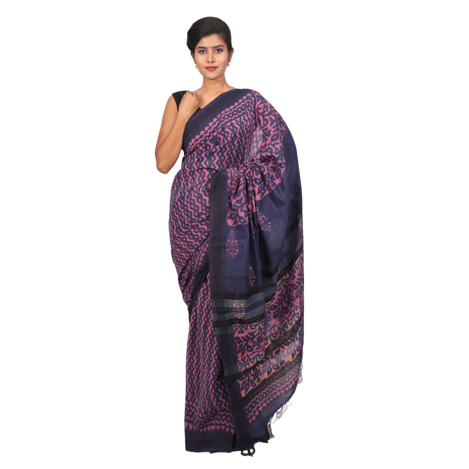 HANDLOOM KOSA SAREE WITH BLOUSE (SKU - 1ST501251219 SAREE- 166)