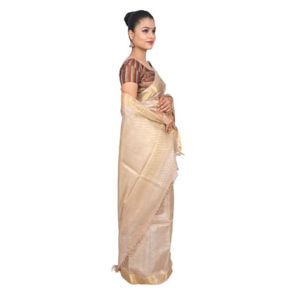 HANDLOOM KOSA SAREE WITH BLOUSE (SKU - 1ST103081220 SAREE- 148)