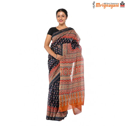 HANDLOOM CHANDERI SILK SAREE WITH BLOUSE (SKU - 1SCZ01200522 , SAREE - 1234)